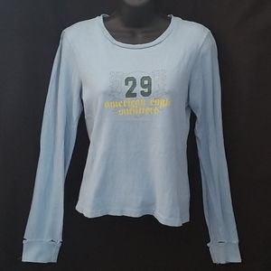 Blue American Eagle Long Sleeved Shirt